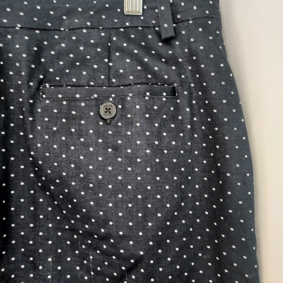 Chaps Navy Polka Dot Skirt. Size 12 - Picture 5 of 10
